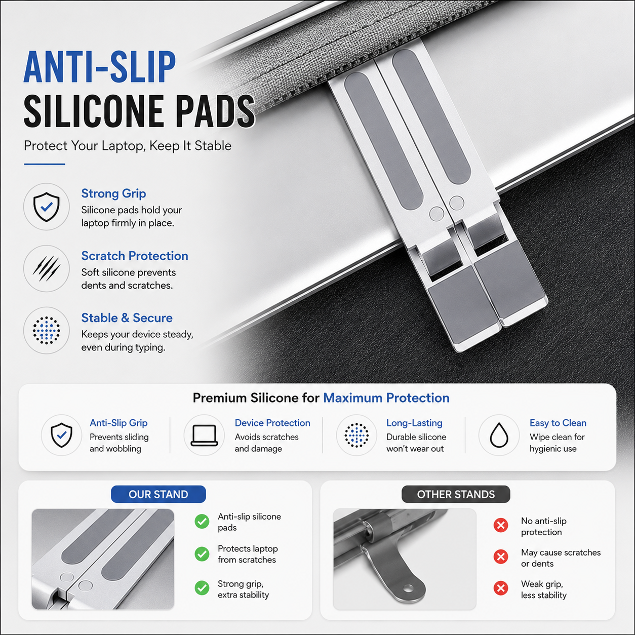 Adjustable Aluminum Laptop Stand