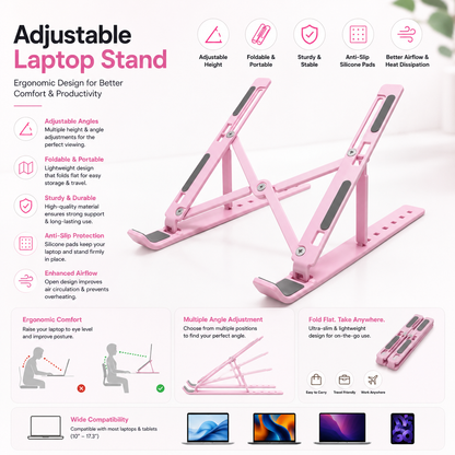 Adjustable Aluminum Laptop Stand